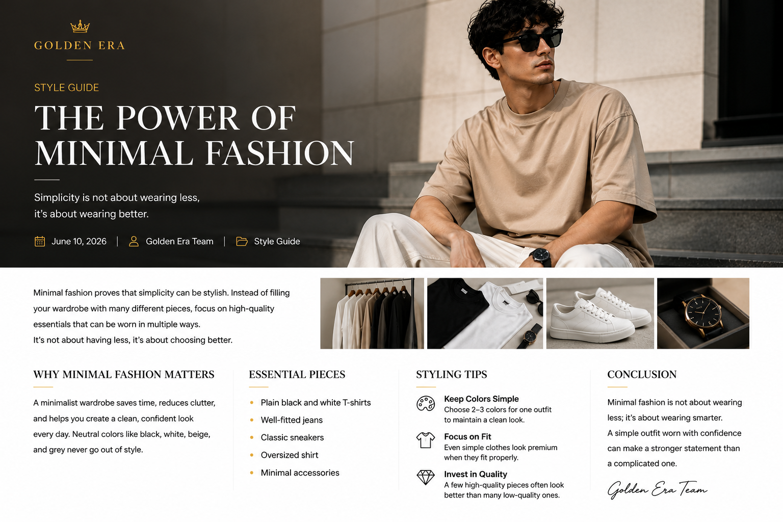 The Power of Minimal Fashion